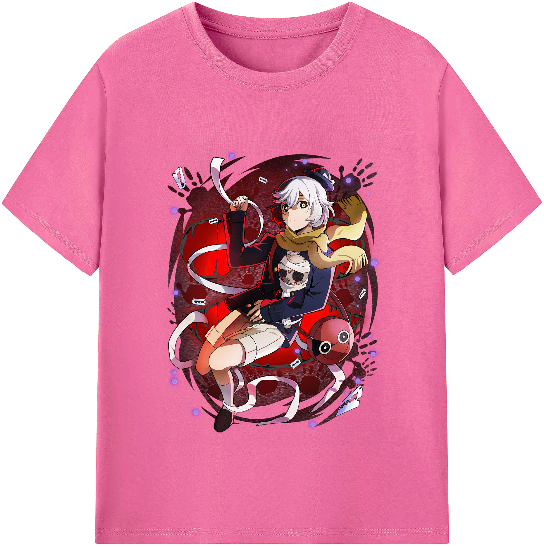 （画像用） 文豪ストレイドッグス Bungo Stray Dogs レディースカジュアルプリントTシャツ（綿100％）